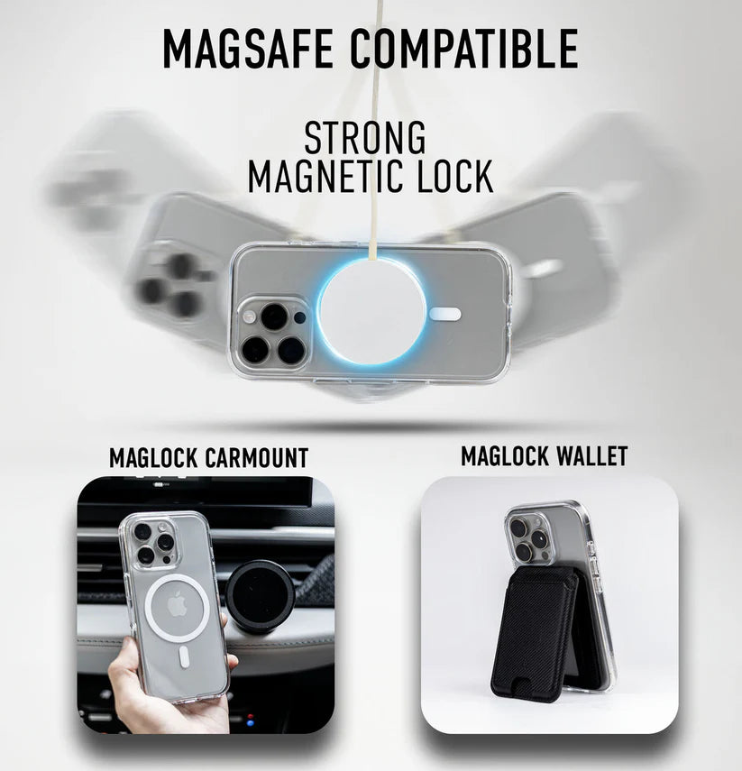 Spigen Ultra Hybrid Anti Yellow T MagFit Back Cover Case For All iPhone