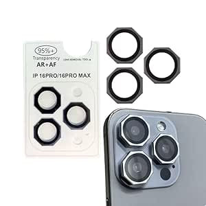 Screw-Style Camera Lens Protector Set for All iPhone Pro & Pro Max (3-Pack)
