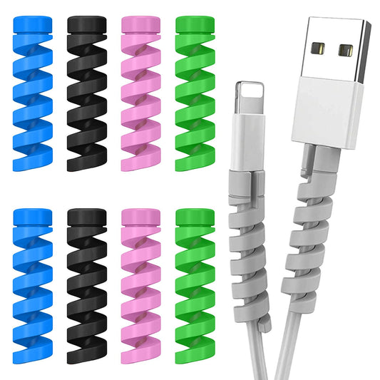30Pcs Spiral Cable Protector Chargers Cable Protector Data Cable Protective Sleeve