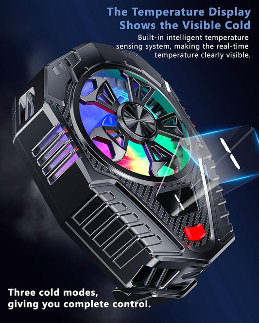 STRIFF Mobile Cooling Pad LED Temperature Display Compatible for Android